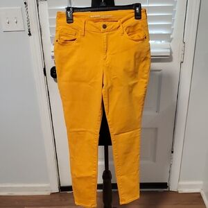 Old Navy Yellow Ankle Cropped Jeans